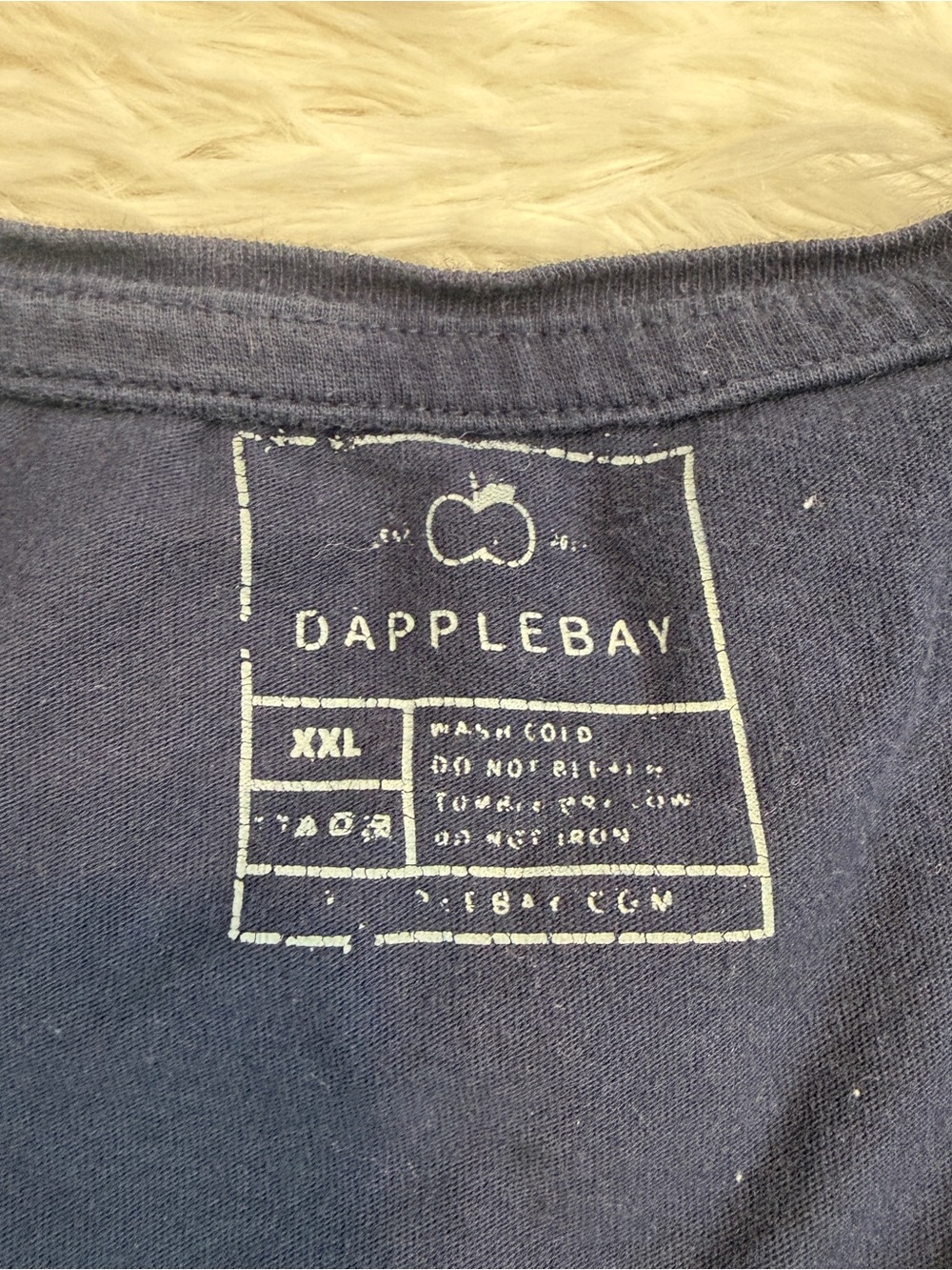 Women’s XXL Navy Dapple Bay Dressage Horseback Riding Equestrian T-Shirt - Picture 4 of 4